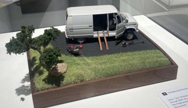 Gardening truck diorama